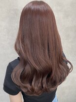 ルノン フィージュ(LUNON fieju)&nbsp;ピンクブラウン/くびれ巻き/艶髪/ブリーチ無し