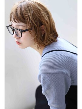 ネル 千早 香椎(nell.) 大人可愛い20代30代40代50代小顔ウルフボブ外ハネボブくびれ
