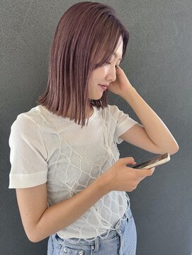 イロ プラス 南田宮店(iro+) 【nobuyo】lavender beige × ヘイリーbob