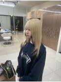 ハイトーンブロンド×エンドカラー