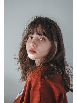 ラナ 新宿(lana) こなれミディアム/レイヤーカット/顔まわり【lana hair 新宿】