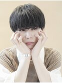 韓国ニュアンスパーマシャドウパーマワックスなしセンターパート
