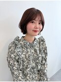 韓国ミニボブ×ラベンダーブラウン