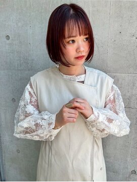 ベルン(bern) @bern_riwa 暖色×ミニボブ