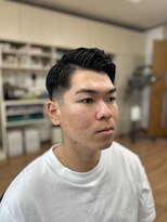 いけはた サイドパートフェード/アップバング/スキン/クロップ/アイロン