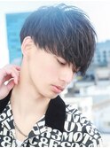 無造作前下がりマッシュ