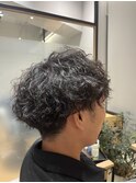 波巻きパーマ