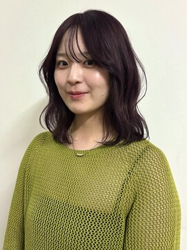 ヨーク(YOKE) 【YOKE】ラベンダーピンクブリーチなし暖色カシスカラー