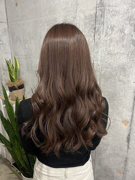 アンフィニ 延岡(Anfini) 巻き髪×ロイヤルグレージュ