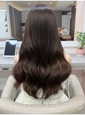 チョコレートブラウン/韓国風パーマ/透明感カラー/艶髪/レイヤー