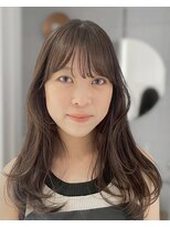 マッシュ 天王寺あべの(MASHU)&nbsp;【天王寺/あべの】透けオリーブベージュ×顔まわりレイヤー