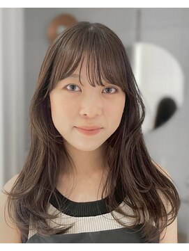 マッシュ 天王寺あべの(MASHU) 【天王寺/あべの】透けオリーブベージュ×顔まわりレイヤー