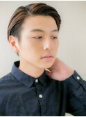 20代30代七三ダークアッシュ短髪清潔感フェードカットd新所沢