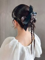 アルバム 銀座(ALBUM GINZA)&nbsp;ロングおくれ毛韓国ヘアダークアッシュ_ba578991