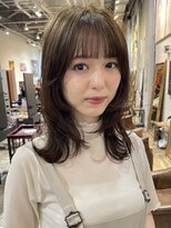 ノラ ヘアーサロン(NORA HAIR SALON)&nbsp;ナチュラル小顔前髪あり後れ毛サイドバング結べるボブくびれヘア