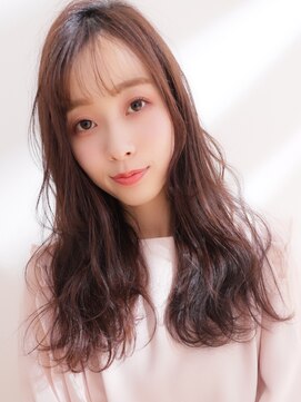 ウィズ 四街道店(Wiz) 愛されロングレイヤー/柔らかウェーブ×透け前髪/ピンクブラウン