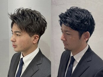 ガオプロデュースバイレボ(gao produced by revo)の写真/爽やかな大人男性スタイルでビジネスシーンでも好印象を!!【メンズパーマ/短髪/眉毛/柏駅】
