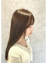 アーサス バイ ヘッドライト 長岡店(ursus by HEADLIGHT)&nbsp;ブリーチなし透明感ミルクティーグレージュイメチェン韓国ロング