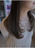 透明感カラー×ロングレイヤー