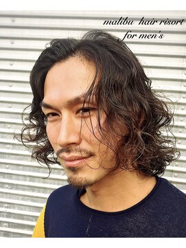 マリブ ヘアリゾート 伊勢崎本店(malibu hair resort) ミックスパーマ