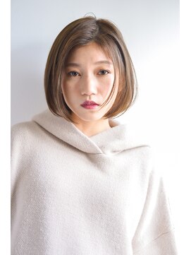 ノンダメージサロン ステラバイボヌール(Stella by Bonheur) 【ノンダメージサロンStella】さらツヤストレートの小顔ボブ