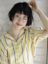 エムスラッシュ たまプラーザ(M.SLASH)&nbsp;黒髪/ダークアッシュ/前下がりボブ/オン眉/たまプラーザz1