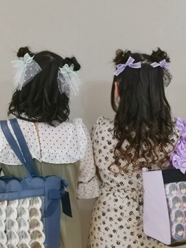 ヘアセットサロン ミント(Hair set salon MINT) くまさんハーフアップ
