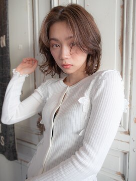 サニーデイ 横浜戸部店(SUNNY DAY) くすみオレンジの大人ボブ