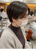 コンパクトショート×グレージュ