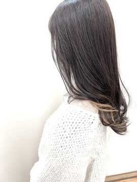 ディーボーイ 下通本店(D-BOY) ロング/インナーカラー/バイオレット/アッシュベージュ