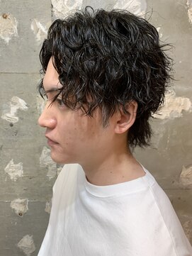 アカ(ACA) センターパートツイストスパイラルパーマツイストパーマ札幌大通