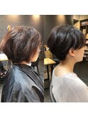 暗髪♪髪質改善ハンサムショート