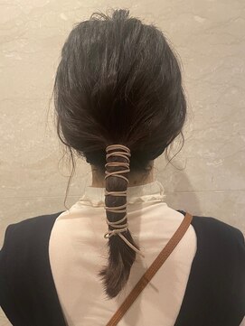 六本木美容室 西麻布店 ヘアセット◎紐アレンジ
