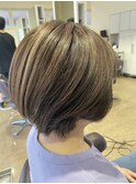 白髪ぼかし 脱白髪染め ハイライト