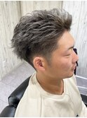 メンズホワイトメッシュ/メンズ上手い新潟市/メンズカット専門店