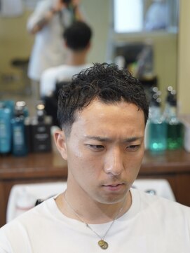 アパッシュ 東光店(Apache) ピンパーマ×テーパーフェード