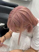 ベレーザ 渋谷(BELEZA)&nbsp;8166シルキーグレーベージュベビーピンク艶髪ハイトーンカラー