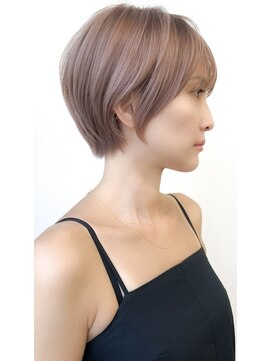 ゴカン バイ ジル ブラン 名古屋(Gokan by JIL BLAN) ハイライトバレイヤージュダブルカラーショートカット30代40代