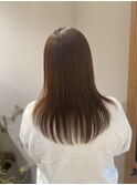 内巻きセミロングレイヤー/サラサラ酸性縮毛矯正