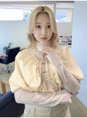 ベージュ/ブリーチ3回/ケアブリーチ
