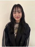 巻き髪/顔周りレイヤー/セミロング