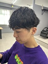 メンズ リコ(MEN'S RICO) シャドウパーマ韓国テテ風緩めツイストスパイラルパーマ【大和】