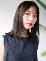 エインアンリー 明治神宮前(AIN.ANLY.) イヤリングカラーが可愛いストレートボブ