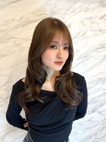 ●レイヤーカット×オリーブベージュ☆大人上品な韓国ヘア