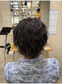 サーフカール波巻きパーマ