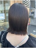 冬映え◎切りっぱなしボブ×ブラウンカラー×大人可愛い