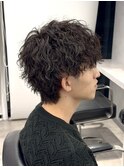 MEN’S HAIR/サーフカール/刈り上げセンターパート