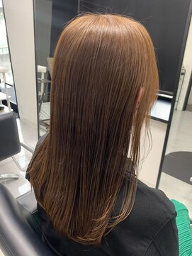 ロングスタイル/髪質改善/透明感カラー/ココアブラウン