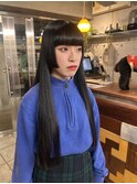 モードな厚めの前髪＊姫カット