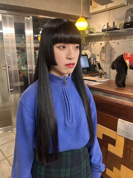 ギフトサニーサイド(gift sunny side) モードな厚めの前髪＊姫カット